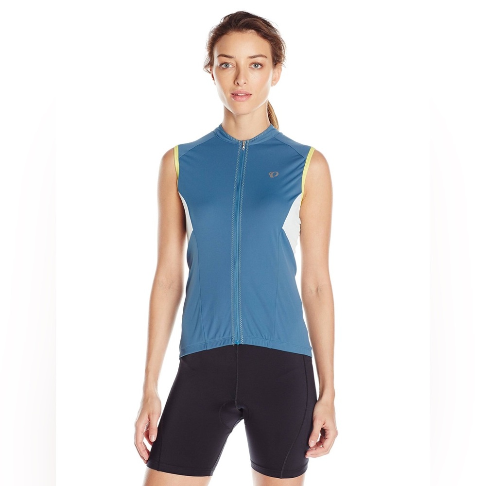 Pearl Izumi Elite Escape Blue Steel Sleeveless Road Jersey Tank Top